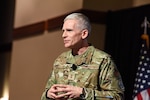 Image of an Airman speaking.