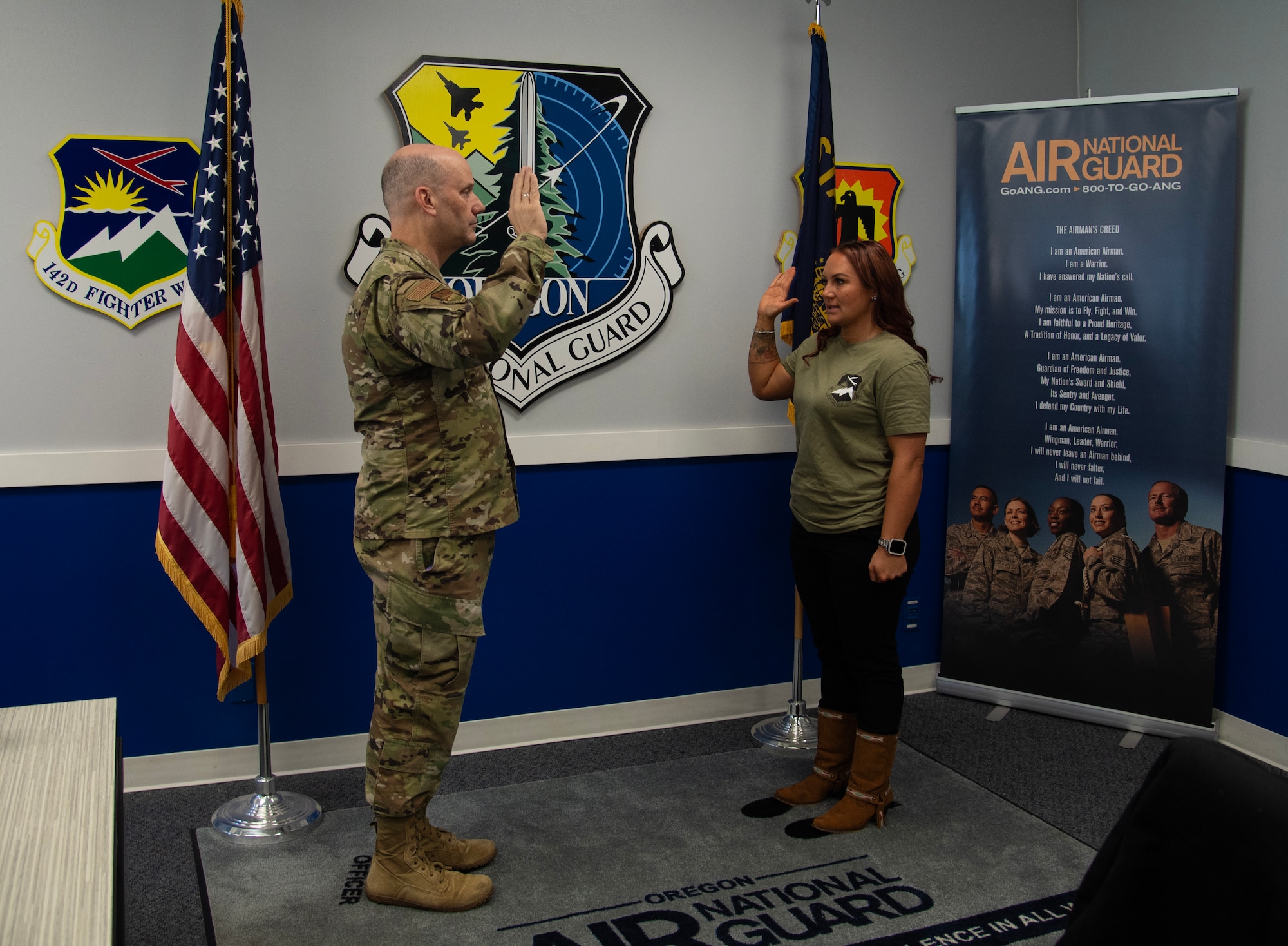 Mrs. Oregon America 2024 enlists in 142nd Wing