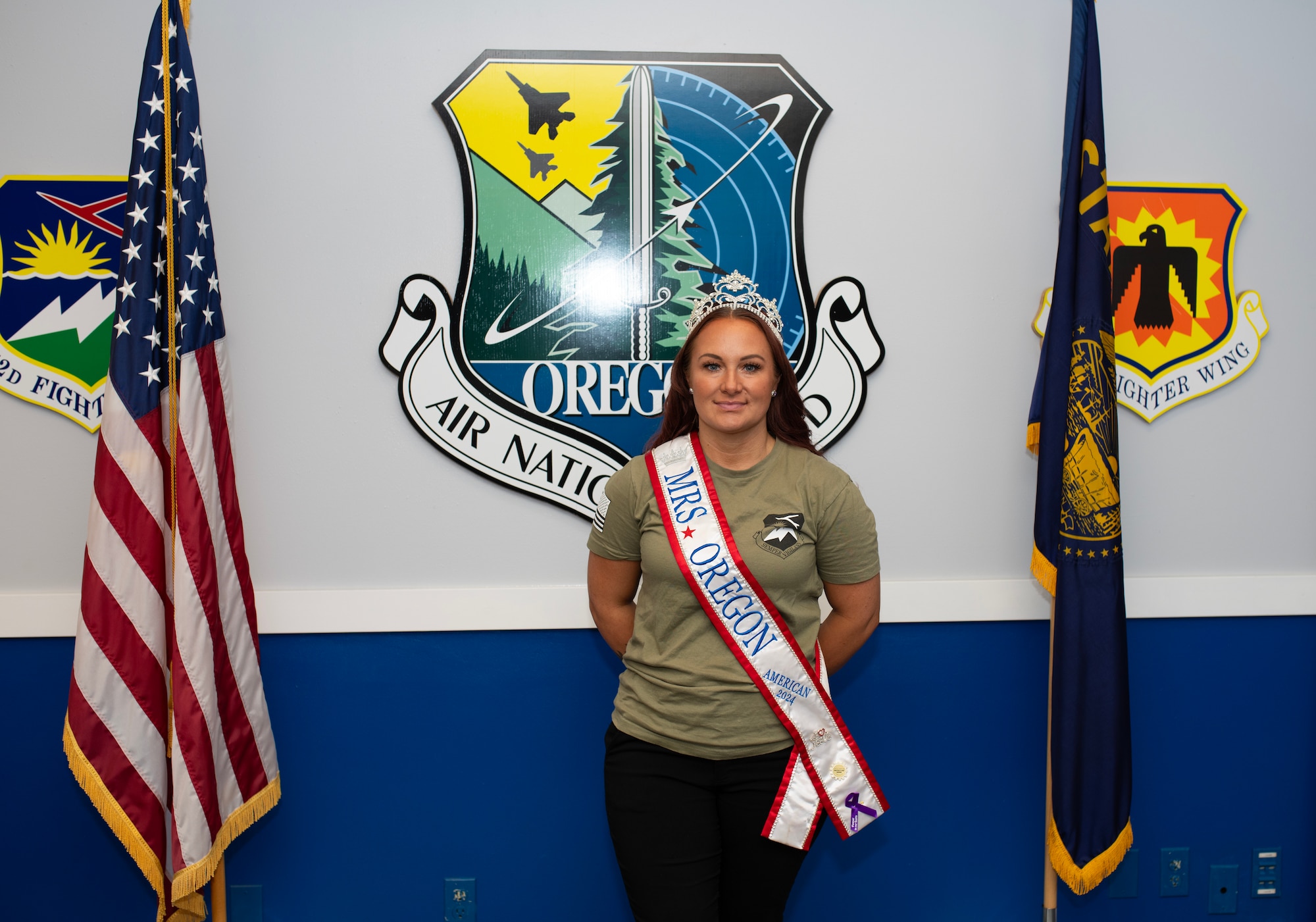 Mrs. Oregon America 2024 enlists in 142nd Wing