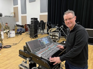 Mr. Ray Landon a musical resources specialist for the U.S. Air Force Heritage of America Band, has served a total of 40 years.