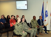 JOINT BASE SAN ANTONIO-FORT SAM HOUSTON – (Nov. 13, 2024) – Leadership, research scientists and support staff attended the 10th Edition of Mission Possible, an information-sharing event, held at the Tri-Service Research Laboratory. The purpose of Mission Possible is to better inform members of the command on the tactics, techniques, and procedures of the science directorates to include the resource acquisitions and administrative directorates. NAMRU San Antonio’s mission is to conduct gap driven combat casualty care, craniofacial, and directed energy research to improve survival, operational readiness, and safety of Department of Defense (DoD) personnel engaged in routine and expeditionary operations. It is one of the leading research and development laboratories for the U.S. Navy under the DoD and is one of eight subordinate research commands in the global network of laboratories operating under the Naval Medical Research Command in Silver Spring, Md. (U.S. Navy photo by Burrell Parmer, NAMRU San Antonio Public Affairs/Released)