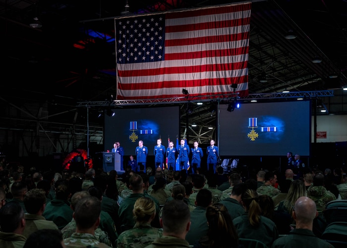 RAF Lakenheath watch USAFE commander present Distinguished Flying Cross