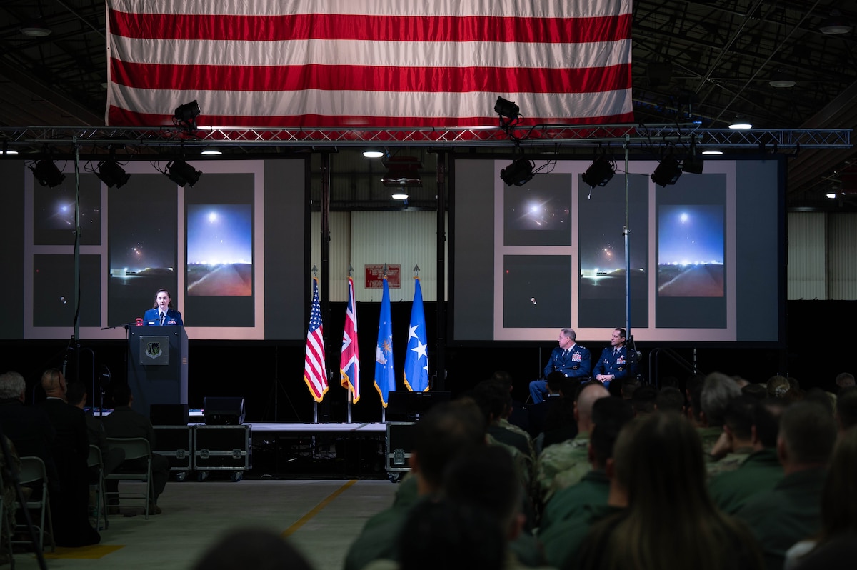 RAF LAkenheath gathers to recognize Airmen during an awards and decoration ceremony