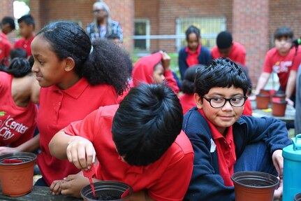 The DC National Guard Counterdrug Program partners with the Metropolitan Police Department's 4th District Community Outreach Unit to host a Plant the Promise event at Center City Public Charter School's Brightwood Campus, October 29, 2024. The event encouraged students to commit to a drug-free lifestyle as part of Red Ribbon Week. By participating, the DC National Guard aims to inspire youth to make healthy choices and build a drug-free future.