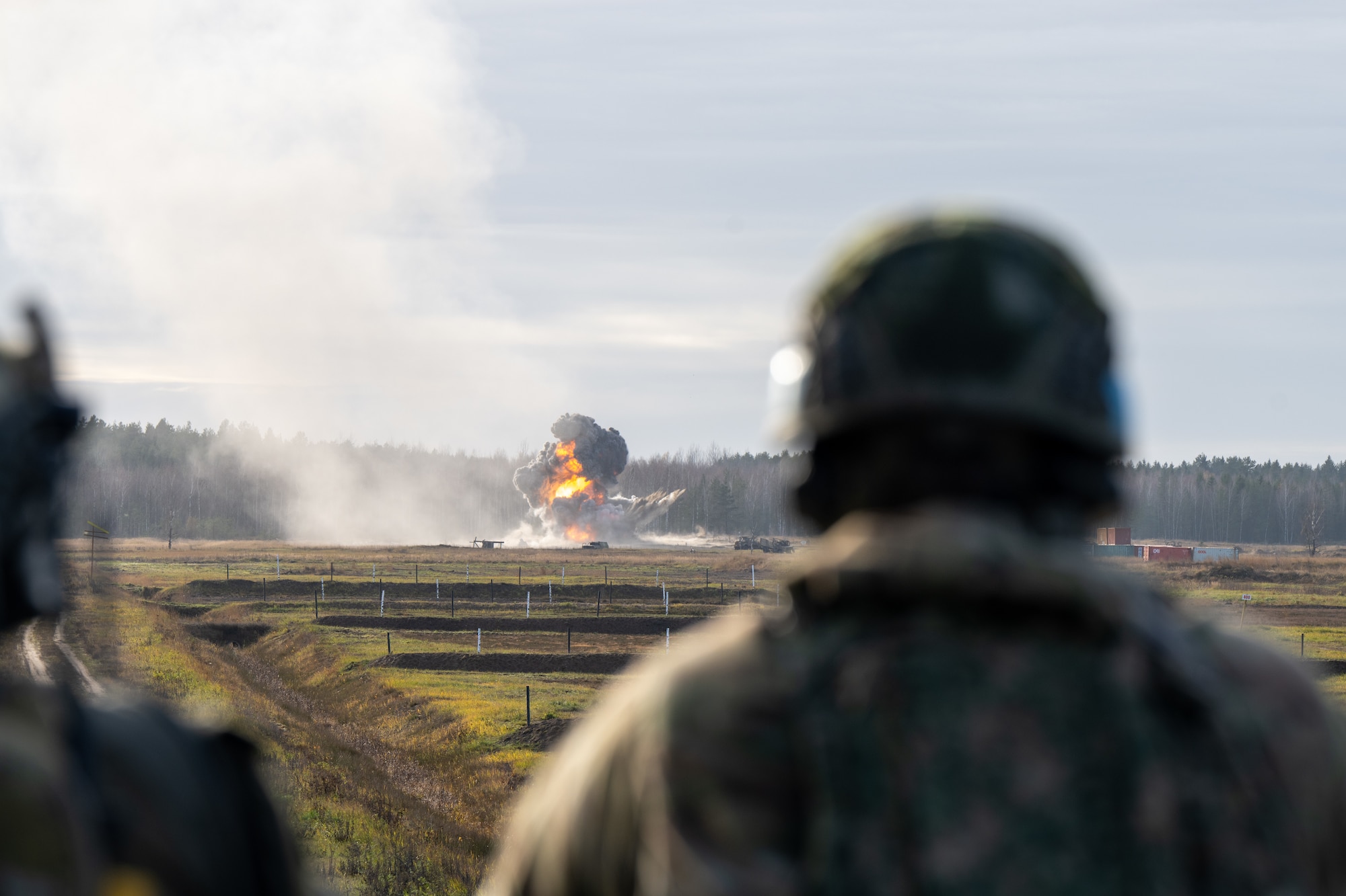 A photo of an explosion.