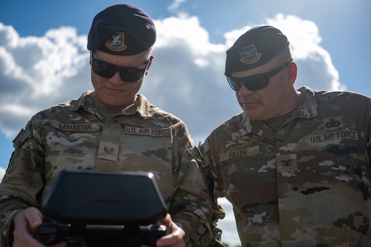 Filler’s visit to MacDill served as an opportunity to recognize junior enlisted Airmen, learn more about the 6th ARW’s mission, and meet with strategic mission partners across the installation. (U.S. Air Force photo by Senior Airman Zachary Foster)