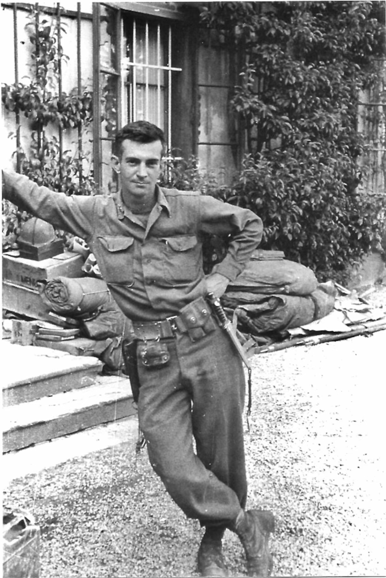 Lt. Col. James Hayes in France, 1944