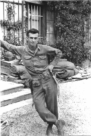 Lt. Col. James Hayes in France, 1944