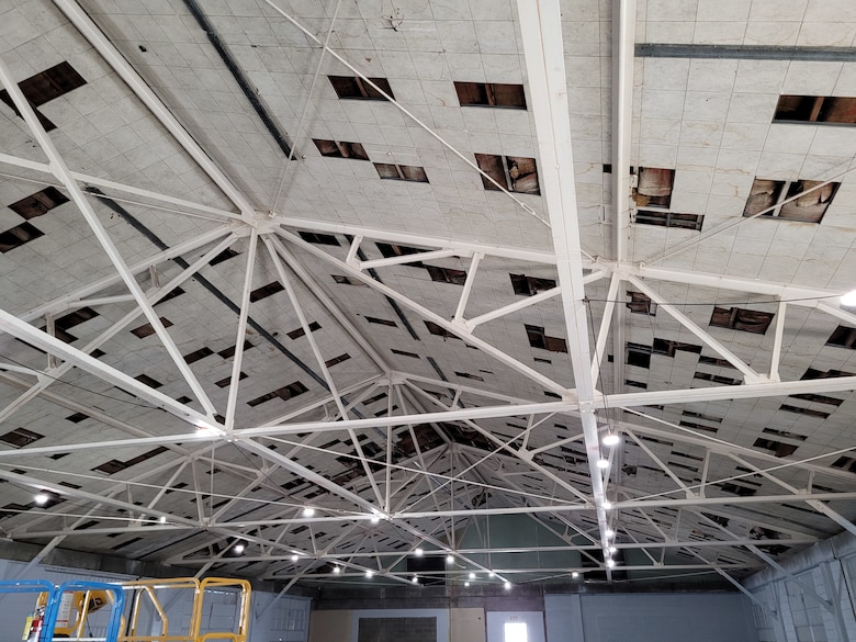 An interior view of building 1093 on Fort Bliss, Texas prior to renovation getting under way. The large bay was originally used as a laboratory for the Nike Hercules surface-to-air missile. Once completed, the building will house the U.S. Department of Defense Missile Defense Agency’s Terminal High Altitude Area Defense Academy. The THAAD academy is a partnership between the Department of Defense and the Kingdom of Saudi Arabia to train Royal Saudi Air Defense Forces soldiers on how to operate and maintain the THAAD. The U.S. Army Corps of Engineers, Fort Worth District’s Southwest Area Office completed renovations on the building in just over 18 months.