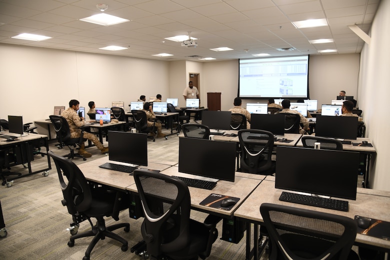 Students from the Kingdom of Saudi Arabia attend class on the Terminal High Altitude Area Defense missile system in the newly renovated building 1093 on Fort Bliss, Texas. The building once housed two Nike Hercules surface-to-air missile laboratories and has been a part of the Army’s Air Defense Artillery since before the branch’s inception on June 20, 1968. Now, the building houses the U.S. Department of Defense Missile Defense Agency’s Terminal High Altitude Area Defense Academy. The THAAD academy is a partnership between the Department of Defense and the Kingdom of Saudi Arabia to train Royal Saudi Air Defense Forces soldiers on how to operate and maintain the THAAD battery.