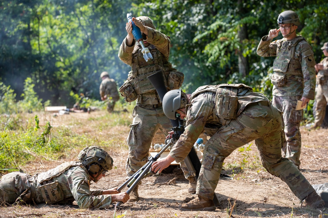 In addition to cooking 1900 meals, I Co. supported the battalion by distributing more than 3200 gallons of fuel, delivering 192,000 rounds of ammunition, and preforming annual maintenance on 25 percent of vehicles in the battalion during annual training