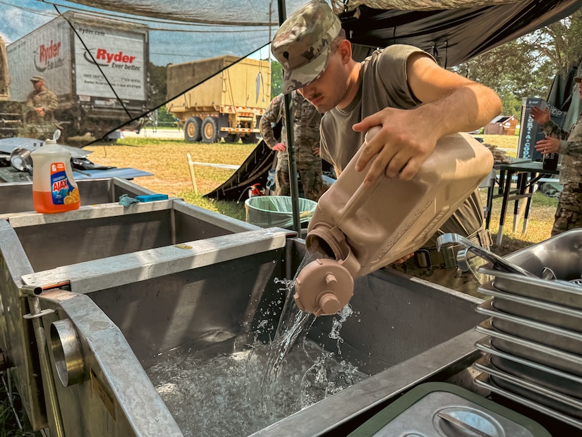 In addition to cooking 1900 meals, I Co. supported the battalion by distributing more than 3200 gallons of fuel, delivering 192,000 rounds of ammunition, and preforming annual maintenance on 25 percent of vehicles in the battalion during annual training