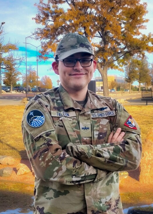  Specialist 3 Judah Falcon serves as a vehicle systems operator for the Global Positioning System constellation with newly designated Mission Delta 31, 2nd Navigation Warfare Squadron, located at Schriever Space Force Base, Colo. Falcon is currently in commit phase of the Space Force Generation cycle ensuring the health and safety of the GPS constellation, delivering the world’s gold standard for positioning, navigation, and timing data to military and civilian users globally.
