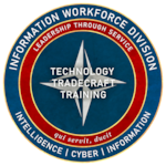 The official seal for the Information Workforce Division, Deputy Commandant, Information at Headquarters, U.S. Marine Corps