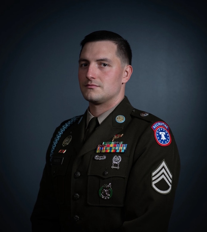 Male Soldier posing in AGSU