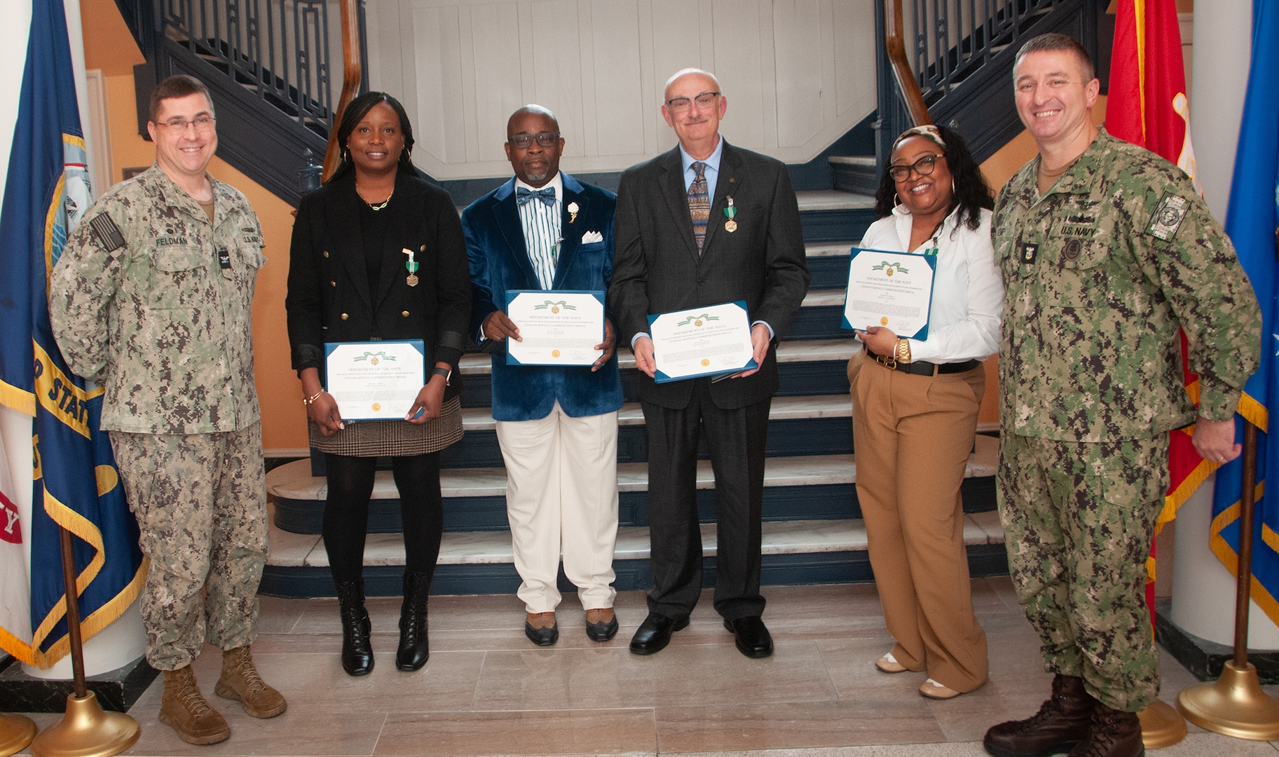 Civilian of the year group shot