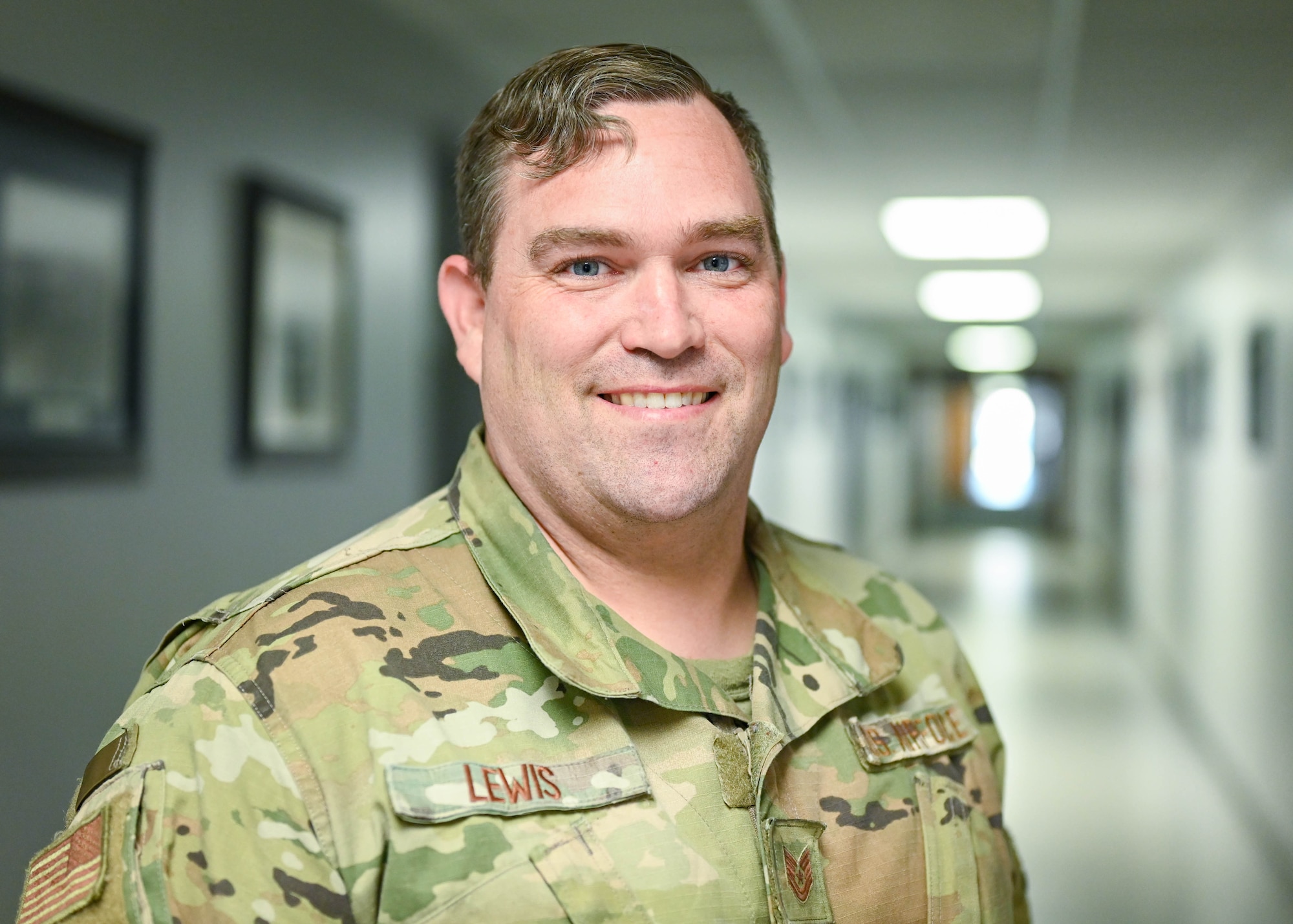 An Airman smiles for a photo.