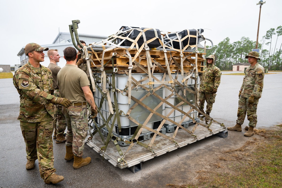 Airmen working