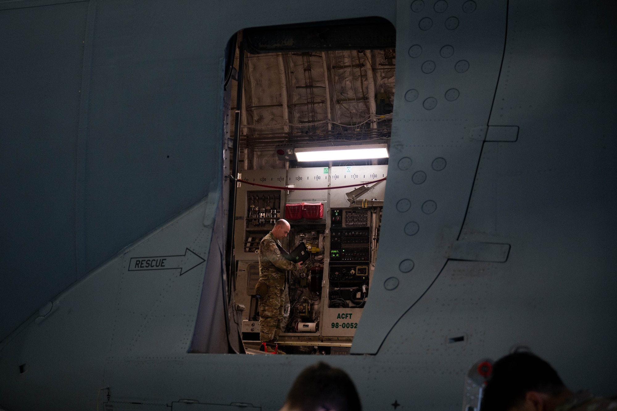U.S. Air Force Airmen with the 62d Maintenance Squadron and the 62d Aircraft Maintenance Squadron perform various maintenance tasks at Joint Base Lewis-McChord, Washington, Nov. 20, 2024. Crew chiefs ensure aircraft are maintained, safe, operational and ready to fly at a moment’s notice. Maintenance Airmen work on-and-off the flightline to ensure the C-17 Globemaster III is mission-ready and primed to execute today’s global airlift mission.
