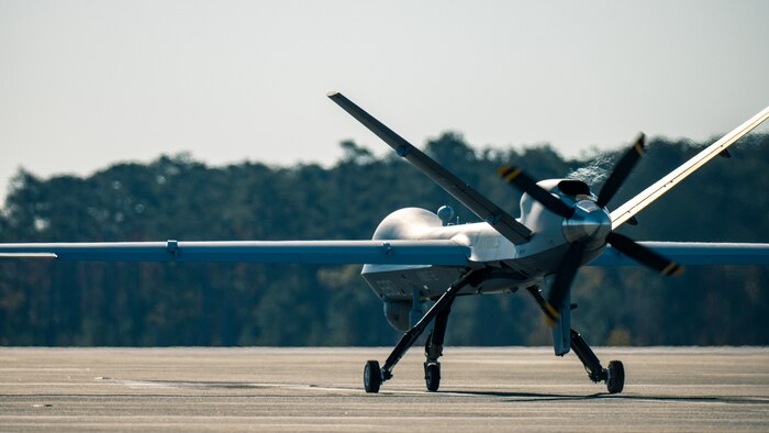 VMUT-2 serves as the Marine Corps' MQ-9A Reaper Fleet Replacement Squadron, whose primary mission is to train MQ-9 pilots and sensor operators in their respective military occupational specialties. (U.S. Marine Corps photo by Chief Warrant Officer 2 Akeel Austin)