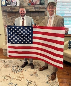 Brothers Wyatt Gardner (left) and Dylan Gardner (right) were commissioned into the U.S. Army through the Health Professions Scholarship Program (HPSP).