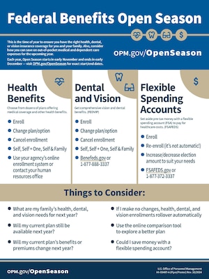 Federal Benefits Open Season for Federal employees