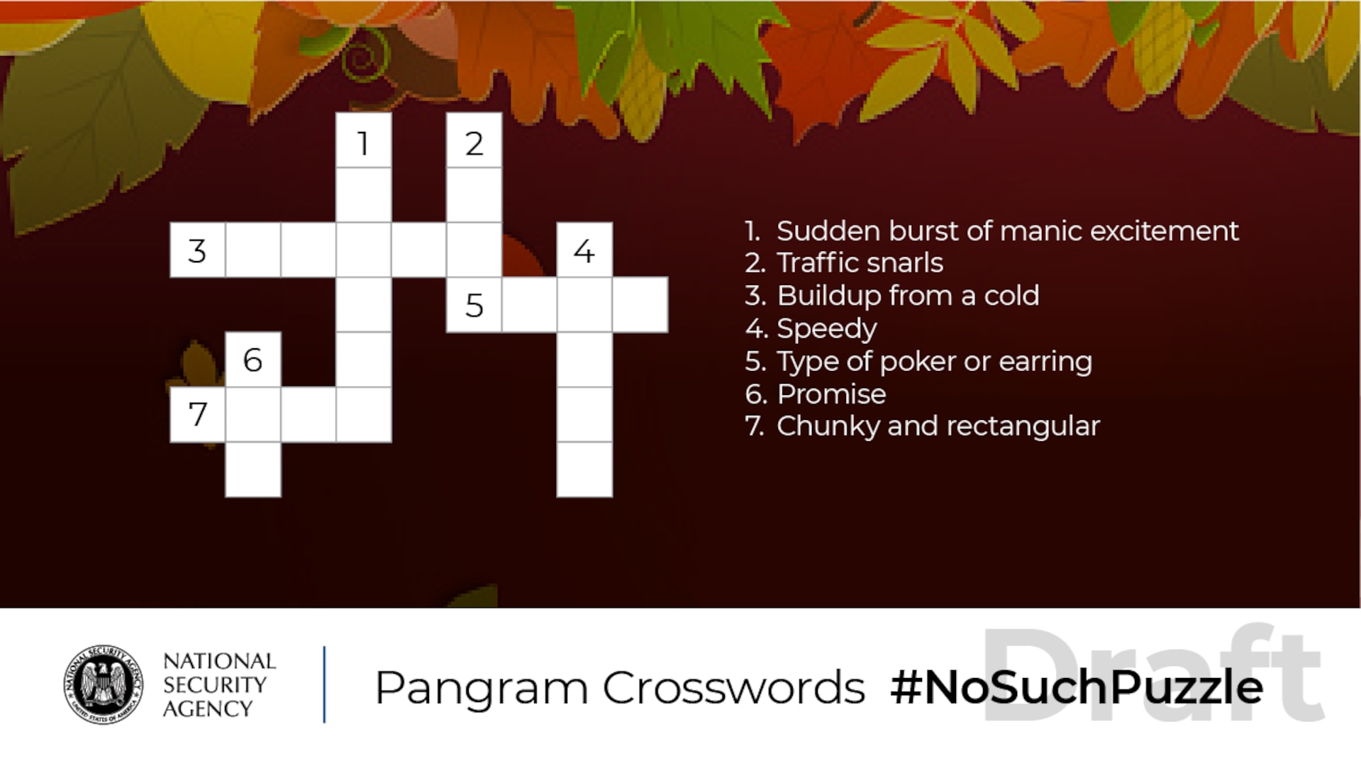 No Such Puzzle: Pangram Crosswords Puzzle Four Graphic