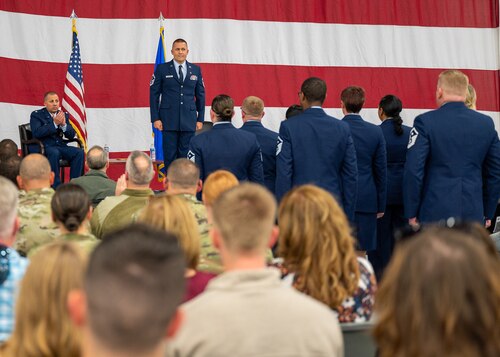 military members in formation