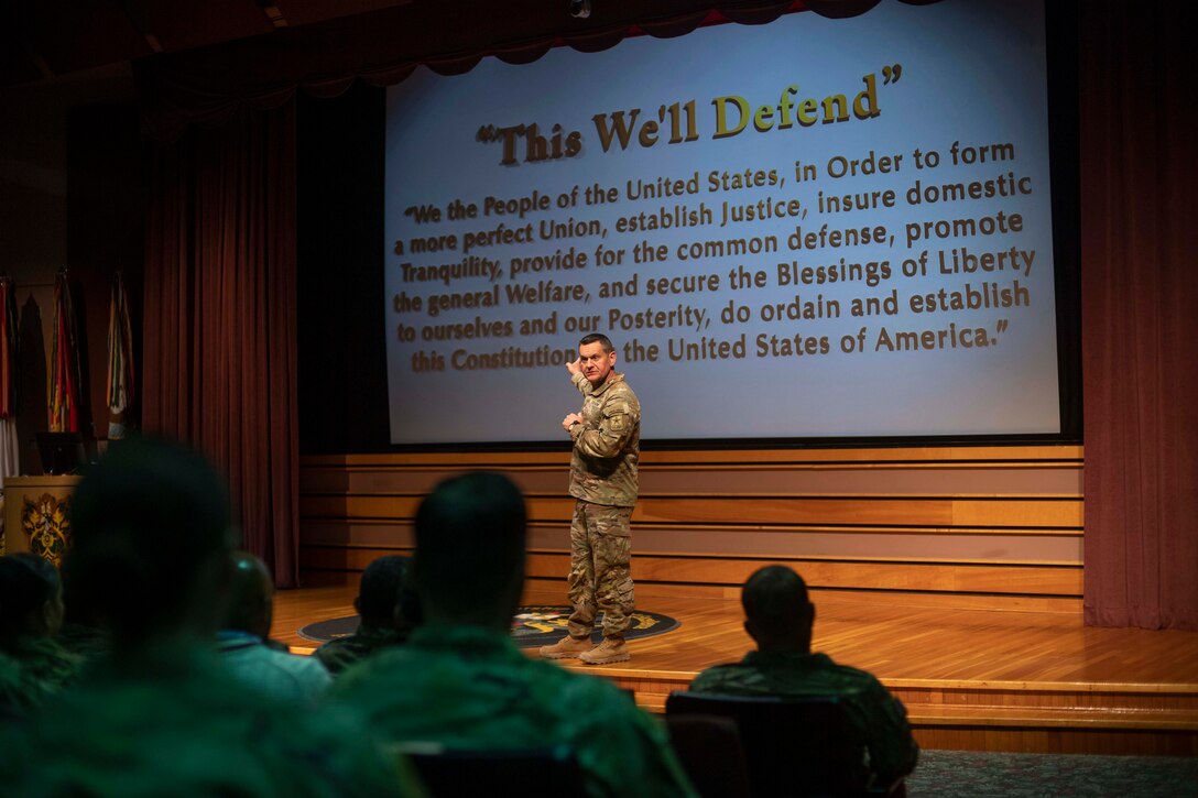 Sergeant Major of the Army Engages with Future Leaders at the NCO Leadership Center of Excellence