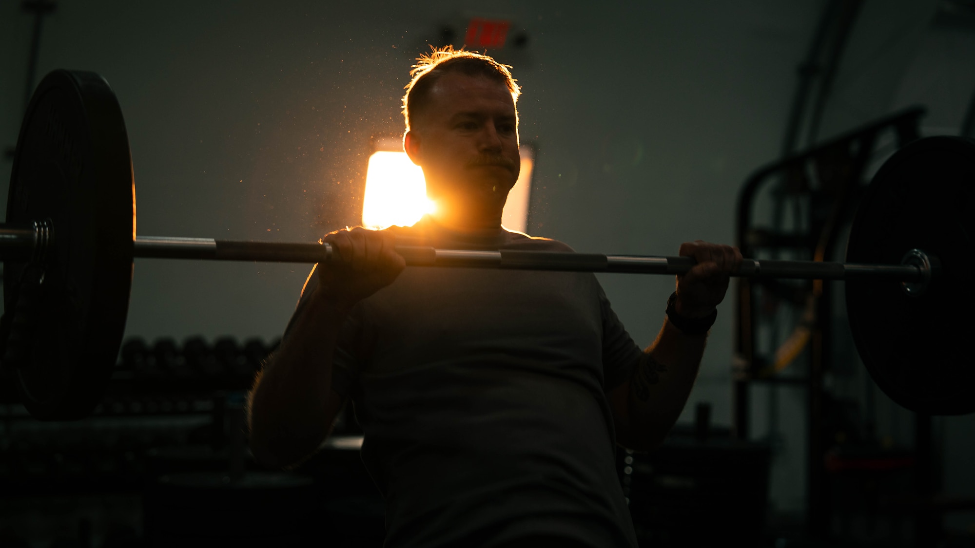 U.S. Air Force 56th Explosive Ordnance Disposal technicians engage in the 137th EOD Memorial Workout