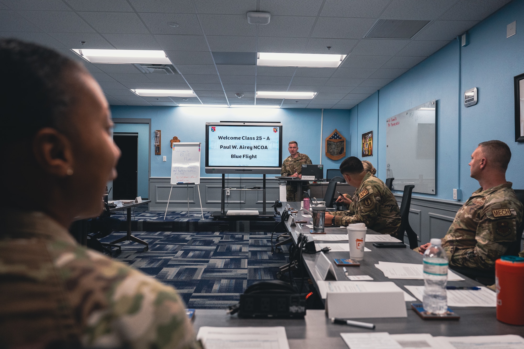Students at the NCOA listen to their instructors provided by the instructor
