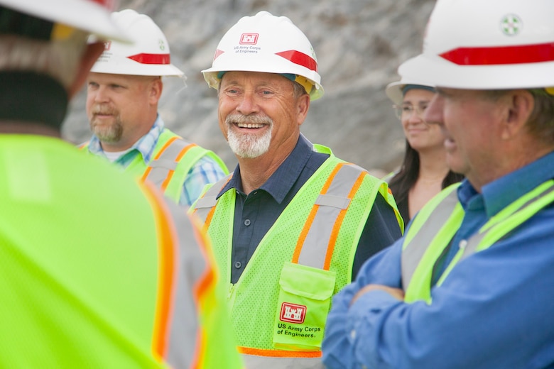 Calvin Foster during a project tour with community partners at at Success Lake, California.