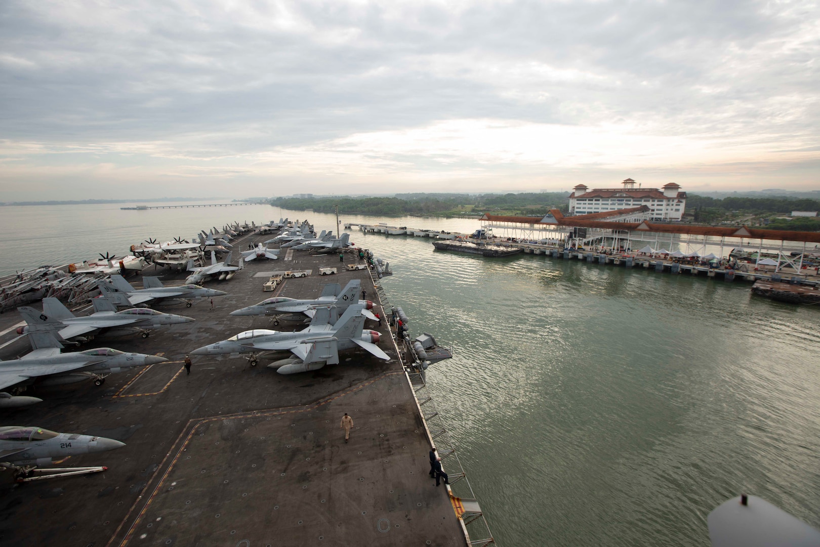 USS Abraham Lincoln (CVN 72) arrives in Kuala Lumpur, Malaysia for a scheduled port visit.