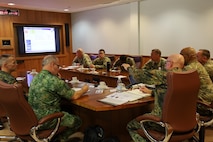 The 68th TMC and MMCC-E discuss a way ahead to collaborate and find common purpose to come together. Each organizations Missions and Lines of Efforts were discussed to ensure a common understanding to better align efforts with regards to future engagements, experimentation, and training.