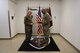 BG von Uslar and COL Michael execute a gift exchange to signify mutual appreciation as both organizations move forward and build cohesive bond.