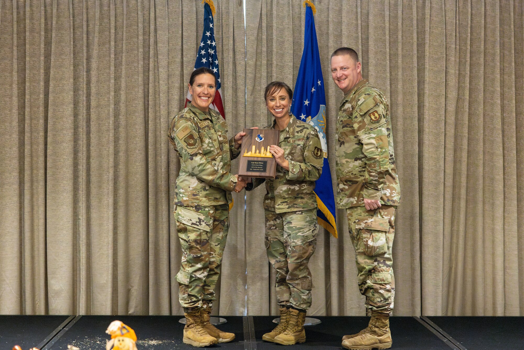 someone accepts an award