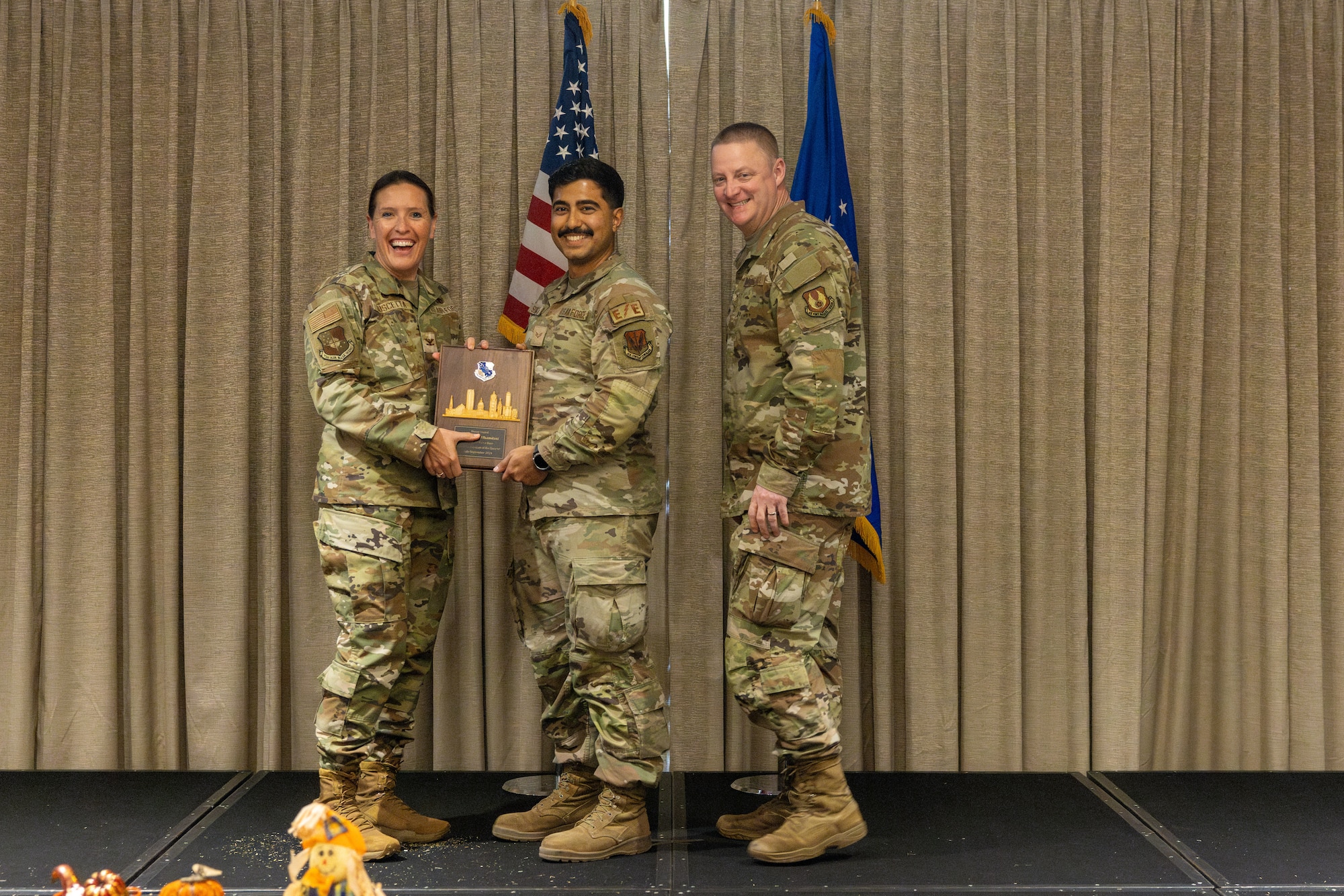 someone accepts an award