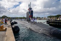 USS Minnesota (SSN 783) arrives at U.S. Naval Base Guam.