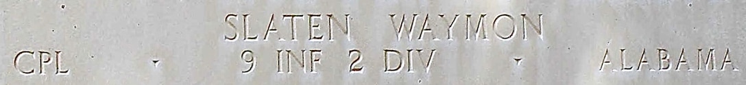 U.S. Army Cpl. Waymon Slaten