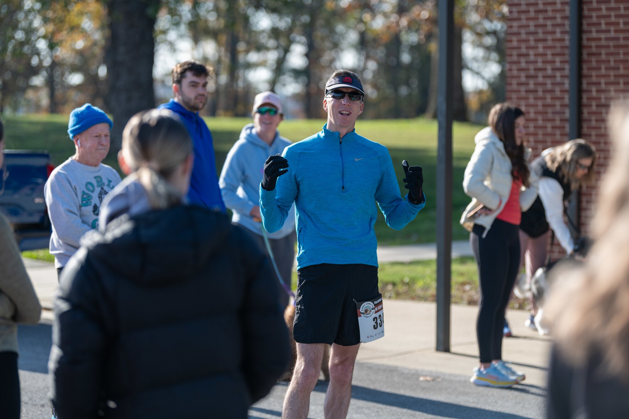 Arnold Air Force Base personnel and their families made the most of a crisp fall Saturday morning in participating in the 39th annual Turkey Trot Fun Run 5k, Nov. 23, 2024 at the Arnold Lakeside Complex on Arnold AFB, Tenn.  The run was held to promote base morale and raise funds for the charitable initiative Project Christmas. (U.S. Air Force Photo by Keith Thornburgh)