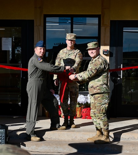 cutting the ribbon