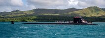 The Virginia-class fast attack submarine USS Minnesota (SSN 783) arrives onboard U.S. Naval Base Guam, Nov 26.