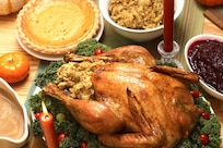 A Thanksgiving spread.