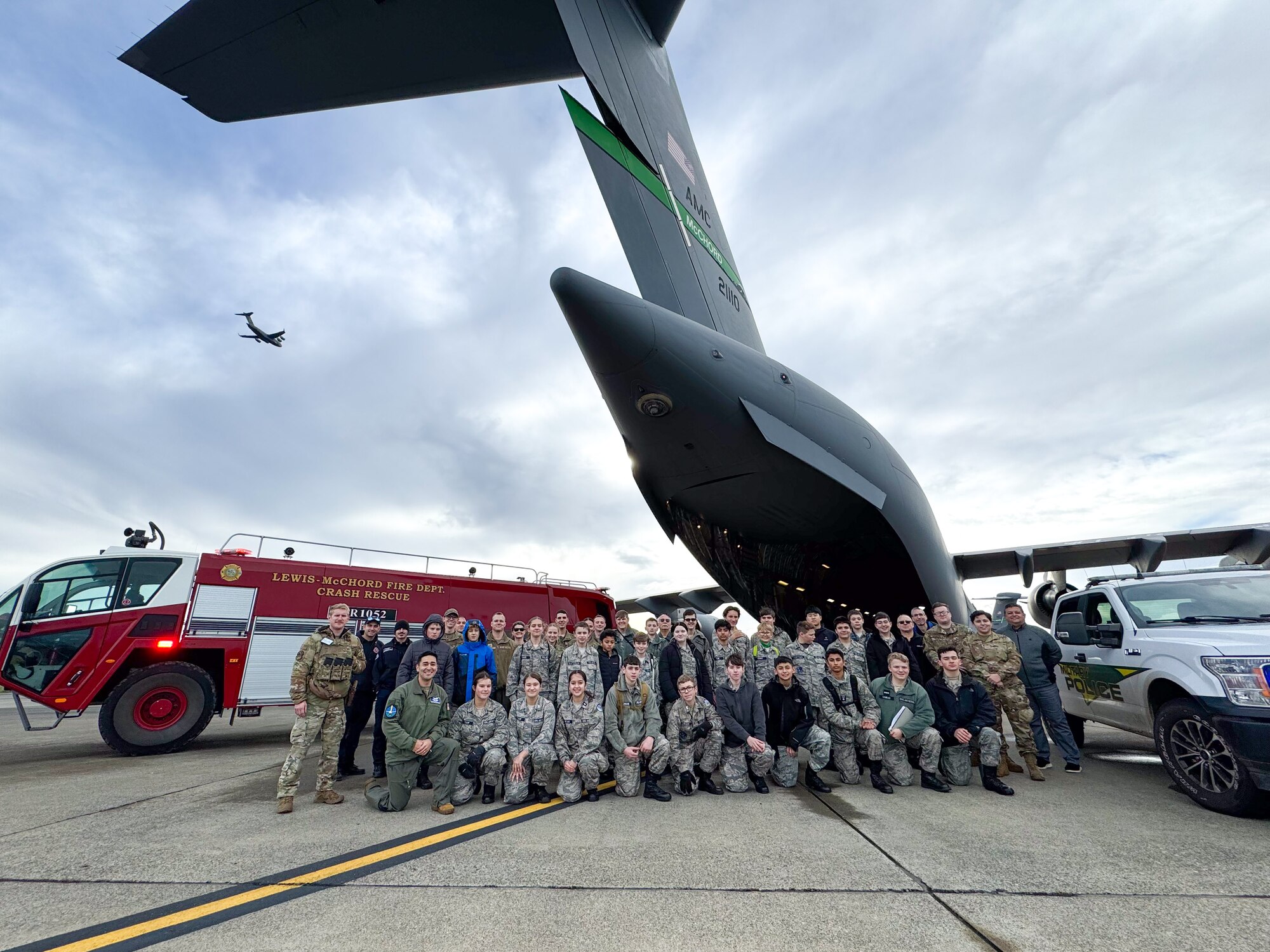 The 62d Airlift Wing hosted a tour for Washington Civil Air Patrol cadets at Joint Base Lewis-McChord, Washington, Nov. 23, 2024. CAP is the civilian auxiliary of the United States Air Force and a congressionally chartered nonprofit organization that operates under three missions: Aerospace Education, Emergency Services, and Cadet Programs. As an Aviation Inspiration and Mentorship Wing, the 62d AW seeks to foster community partnerships and educate and develop future and ready Airmen.