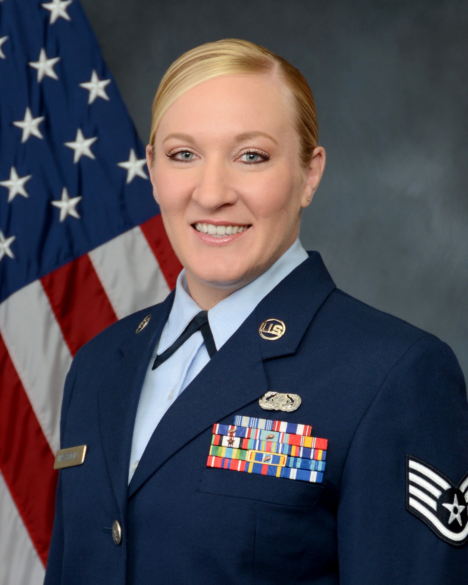 U.S. Air Force Staff Sgt. Sarah Massengill section chief in the 42nd Communication Squadron, is currently being recognized for her role supporting the 42nd Air Base Wing, Air University and 45 Mission partners across 2 installations at Maxwell Air Force Base, Ala., Nov. 27, 2024. She manages the operation and maintenance of a $24 million network, ensuring seamless communication for more than 13,000 local students and 250,000 global students, benefiting over 60,000 total force personnel.
