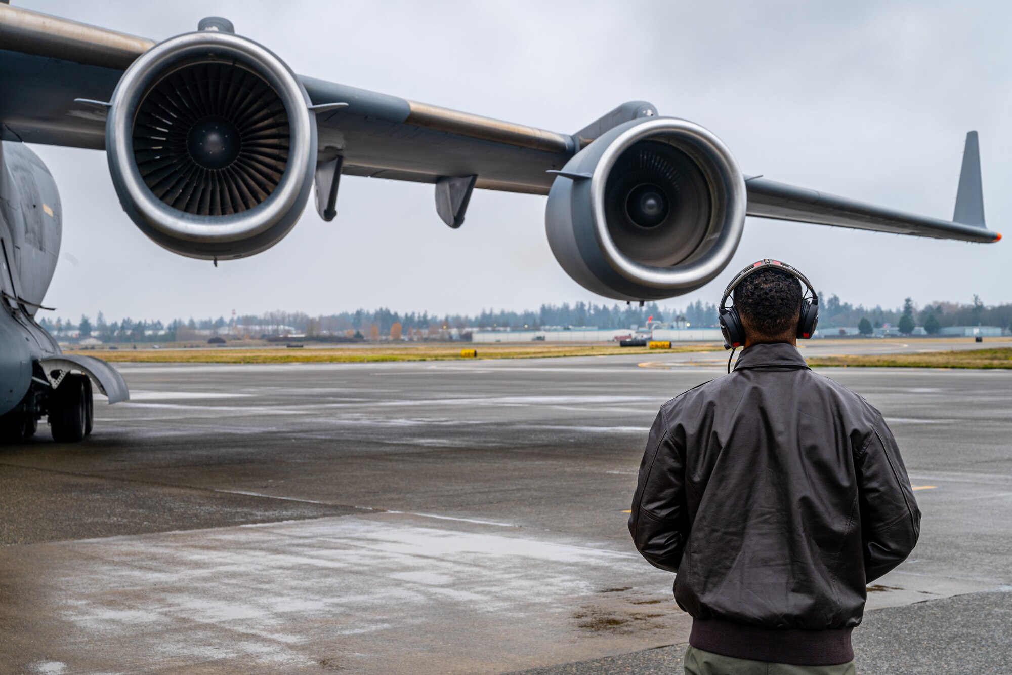 U.S. Air Force Airmen with the 62d Airlift Wing prepare for a training sortie at Joint Base Lewis-McChord, Washington, Nov. 26. 2024. This training sortie included low-level flying and combat maneuvering for pilot requalification and combat offload practice for the loadmaster onboard. Training sorties like this are critical to ensuring all Airmen are mission ready while preparing the Wing to win.