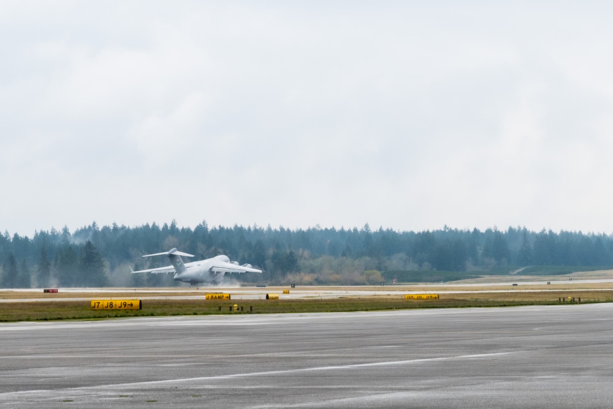 U.S. Air Force Airmen with the 62d Airlift Wing prepare for a training sortie at Joint Base Lewis-McChord, Washington, Nov. 26. 2024. This training sortie included low-level flying and combat maneuvering for pilot requalification and combat offload practice for the loadmaster onboard. Training sorties like this are critical to ensuring all Airmen are mission ready while preparing the Wing to win.