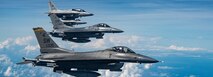 U.S. Air Force F-16 Fighting Falcons, assigned to the 77th Expeditionary Fighter Squadron, and Philippine Air Force FA-50s fly over the Philippine Sea, Nov. 26, 2024.