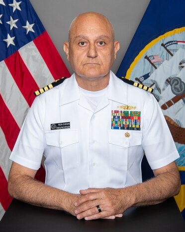 Portrait of Capt. Reza A. Chegini, executive officer, Naval Station Guantanamo Bay, Cuba.