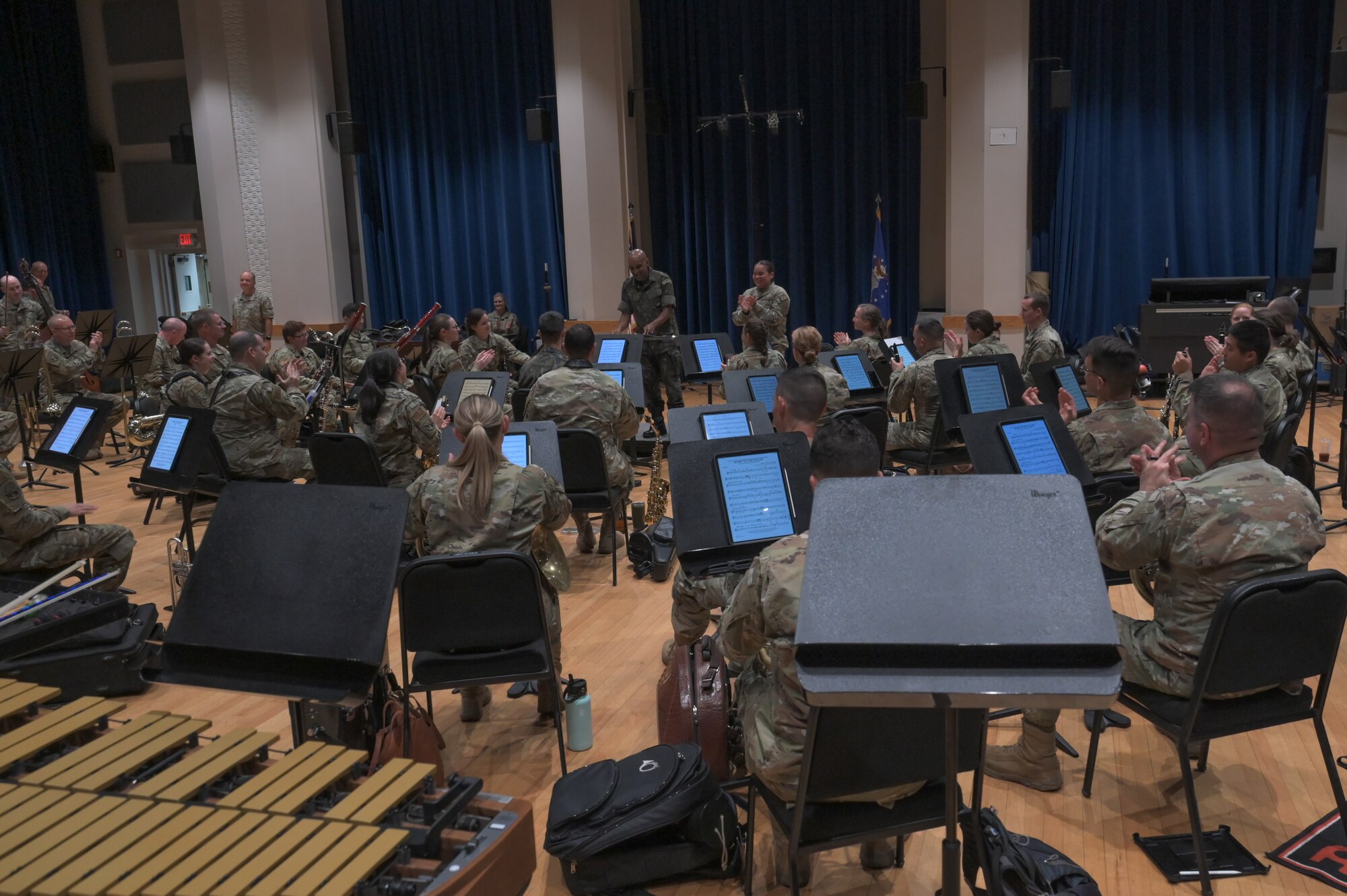 band playing with other band